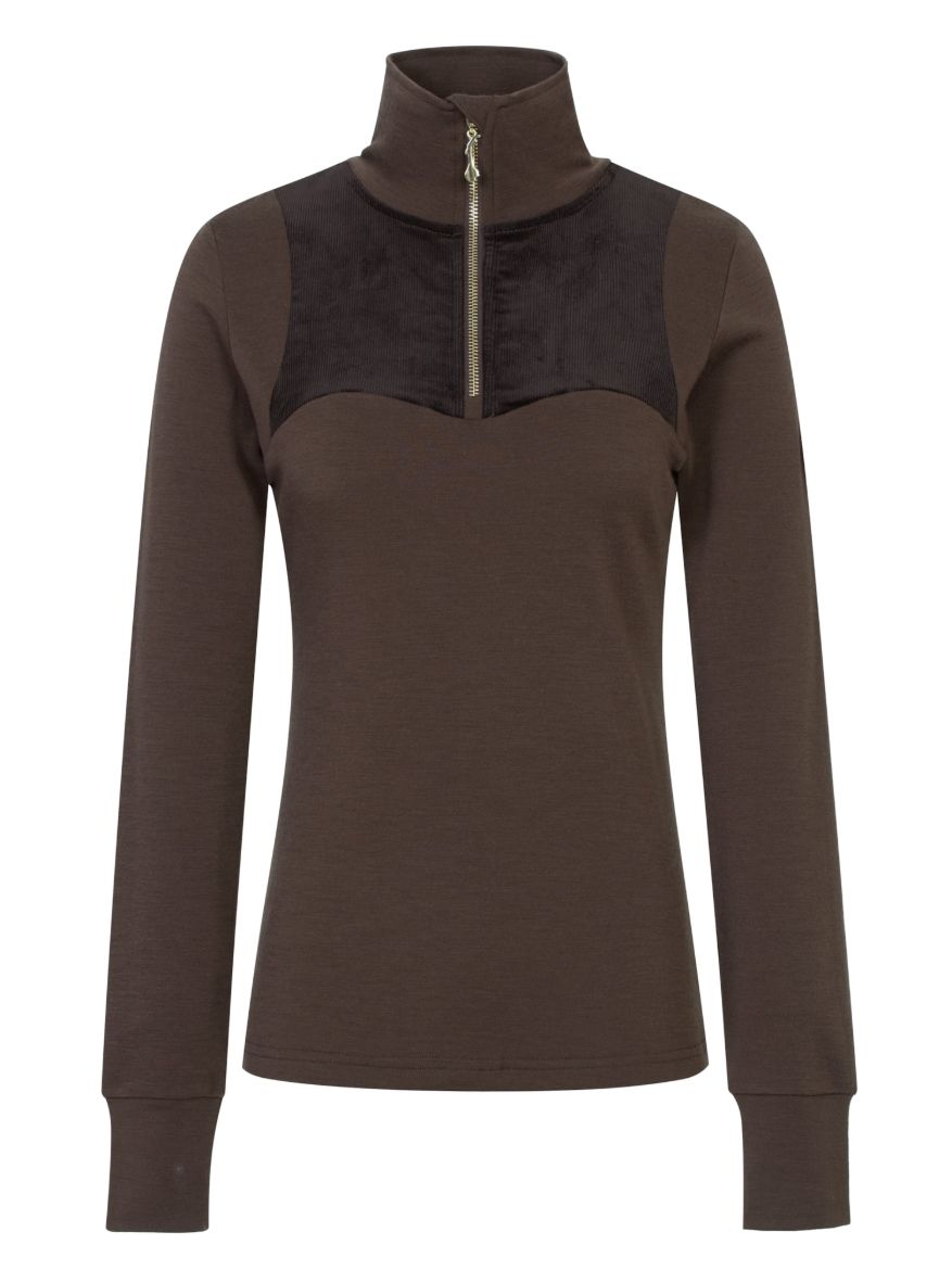 Bilde av WoolLand Sirdal top cord woman Hot Fudge